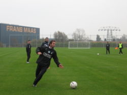 Florén beim Training für den FC Groningen