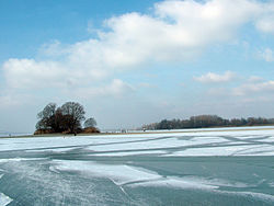 Die Liebesinsel, im Hintergrund die Halbinsel Mettnau