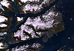 Satellitenbild von Milneland