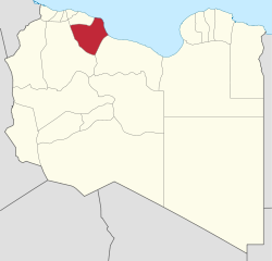Die Lage von Misrata (Munizip) in Libyen