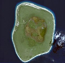 Satellitenbild von Mitiaro