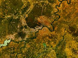 Satellitenbild von Mochudi