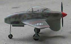 Modell einer Messerschmitt Me 334