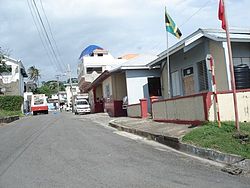 Typische Straßenszene in Morant Bay