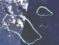 Mortlock Islands: Satawan mit den benachbarten Atollen Etal (Norden) und Lukunor (Nordosten)