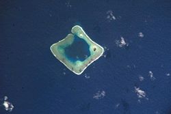 NASA-Bild des Atolls