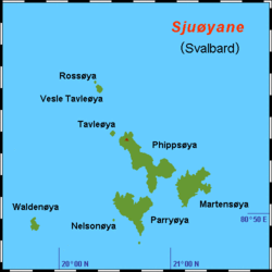 Karte von Sjuøyane