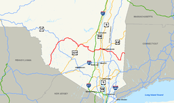 Karte der New York State Route 17B