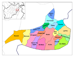 Bezirke in der Provinz Nangarhar