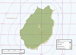 Karte der Vulkaninsel Narkondam