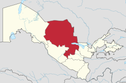 Lage der Provinz Navoiy in Usbekistan