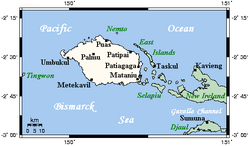 Karte von Lavongai