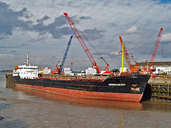 Sormovskiy-3001 in einem britischen Hafen