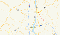 Karte der New York State Route 376