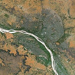 Satellitenaufnahme von Niamey