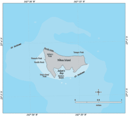 Karte der Insel Nihoa