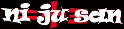 Einfaches Ni Ju San Logo in rot