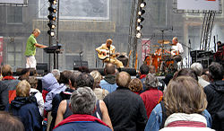 Nits auf dem Haags UIT Festival 2008; von links nach rechts: Stips, Hofstede, Kloet