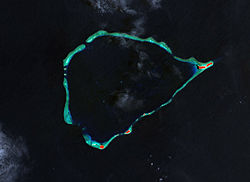 Landsat-Falschfarbenbild von Nomwin