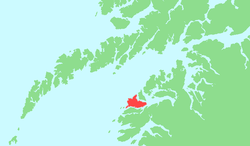 Karte von Engeløya