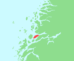 Lage von Handnesøya
