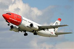 Eine Boeing 737-300 der Norwegian Air Shuttle