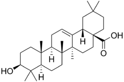 Strukturformel der Oleanolsäure