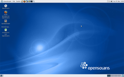 Bildschirmfoto von OpenSolaris 2008.11