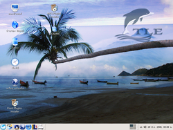 Bildschirmfoto von LinuxTLE, bzw. OpenTLE Live 5.5