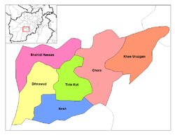 Bezirke in der Provinz Uruzgan