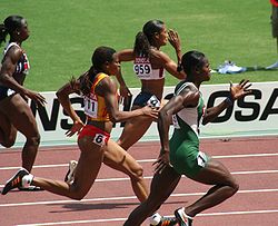 Oludamola Osayomi (rechts) bei den Leichtathletik-Weltmeisterschaften 2007