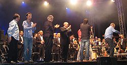 Oskorri nach einem Konzert am 21. August 2008 in Bilbao