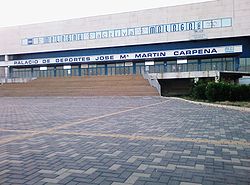 Der Palacio de Deportes José María Martín Carpena von Málaga