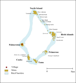 Karte des Atolls