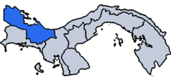 Karte Territorialprälatur Bocas del Toro