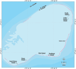 Karte des Pearl-und-Hermes-Atolls