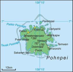 Karte von Pohnpei