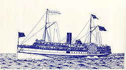 Zeichnung des Marinemalers Samuel Ward Stanton, 1895 (Stanton starb 1912 auf der Titanic)
