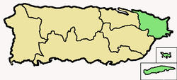 Karte Bistum Fajardo-Humacao