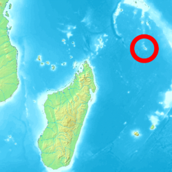 Lage der Agalega-Inseln