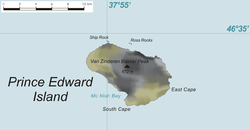 Karte der Prinz-Edward-Insel