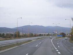 Die I/50 bei Prievidza, im gemeinsamen Abschnitt mit der I/64
