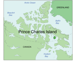 Lage von Prince Charles Island