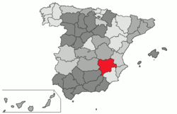 Lage der Provinz Albacete