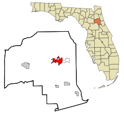 Putnam County Florida Incorporated and Unincorporated areas Palatka Highlighted.svg