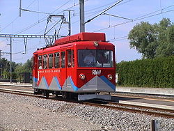 Strecke der Bergbahn Rheineck–Walzenhausen