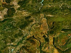 Satellitenphoto von Ramotswa