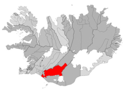 Lage von Rangárþing ytra