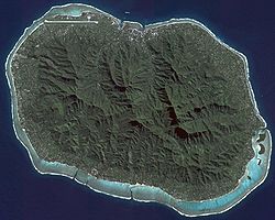 NASA-Aufnahme von Rarotonga