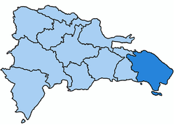 Karte Bistum Nuestra Señora de la Altagracia en Higüey